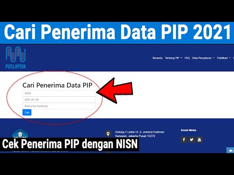 Cara Mencari Penerima Data PIP 2021