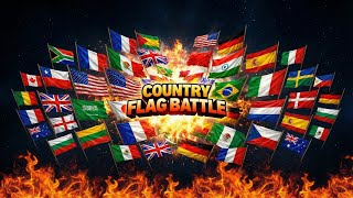 The ULTIMATE Country Flags Battle LIVE : Who Will Survive? 🌏🔥