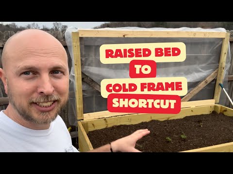Turn your Raised Garden Bed into a COLD FRAME - Grow food year round this way!