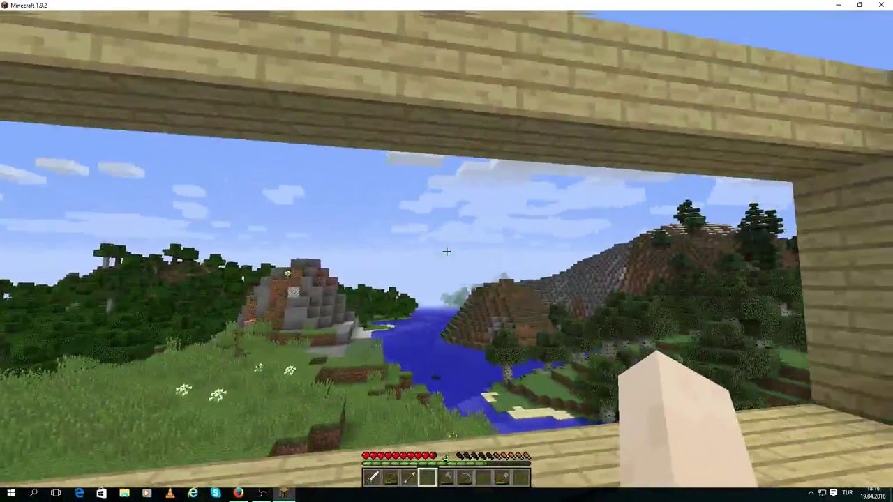 Minecraft 6 bölüm 3 tarafı cam ev YouTube