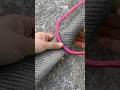 Easy to use and learn tent cloth corner knot