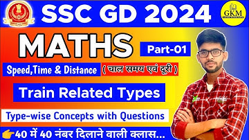 SSC GD 2024 | Maths | Speed, Time & Distance | Train Based Types | Part 01 | Gaurav Kumar #sscgd #gd