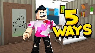 5 WAYS TO BREAK INTO A BLOXBURG MANSION!! (Roblox Bloxburg)