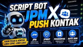 TERBARU | REVIEW &amp; SHARE SCRIPT BOT WHATSAPP SIMPLE JPM X PUSHKONTAK | 100% GRATIS!