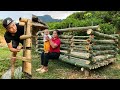 A 14yearold single mother  build bamboo house for pig worried about strangers appearing the farm