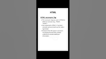 HTML acronym Tag | S Code Hub #html #shorts #ytshorts #coding #programming