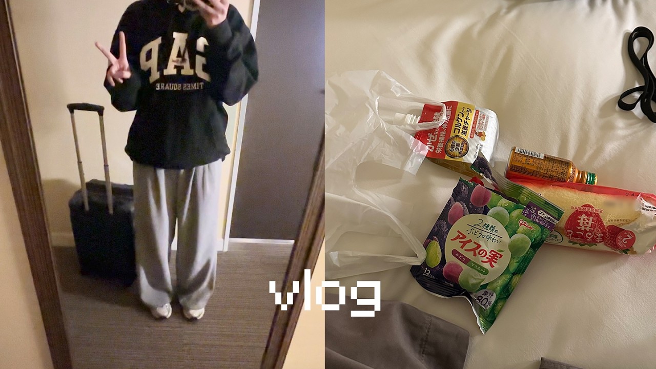 vlog | 무한 해외출장 다니는 신입 일개미의 삶 🐜 졸려 죽어도 조식과 야식 먹방, 직장인 브이로그