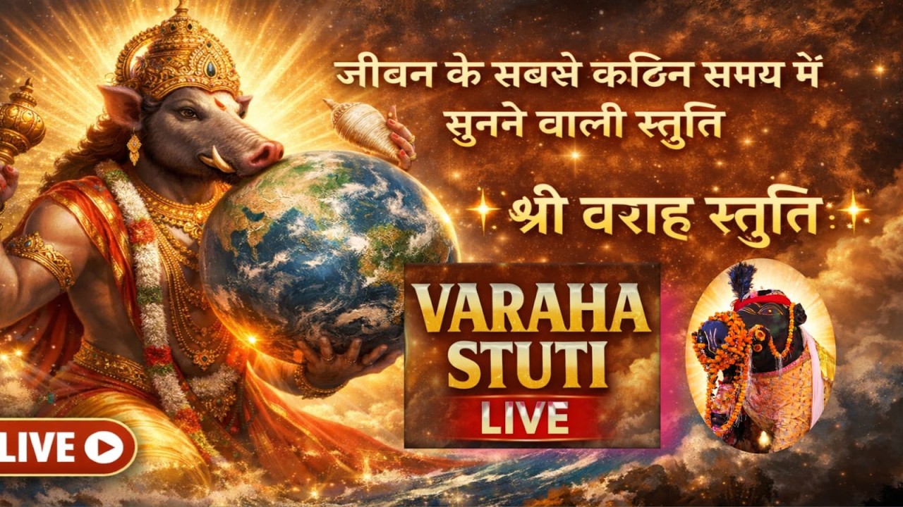 🔴LIVE : Rare Shri Varaha Stuti | श्री वराह स्तुति: | Powerful Vishnu Stotra | Remove Problems & Fear