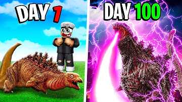 I Survived 100 DAYS as SHIN GODZILLA in KAIJU UNIVERSE