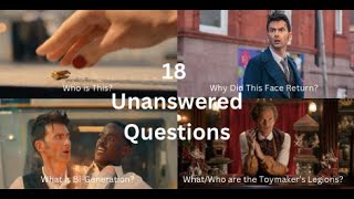 Every Unanswered Question from the 2023 Doctor Who Specials!