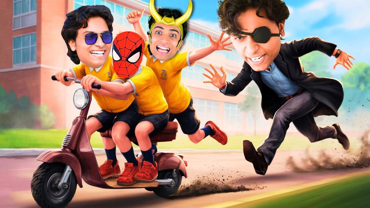 Ironman escape from school 🤣🤣 