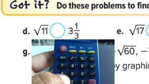 Course 3 L.1-10 Compare Real Numbers