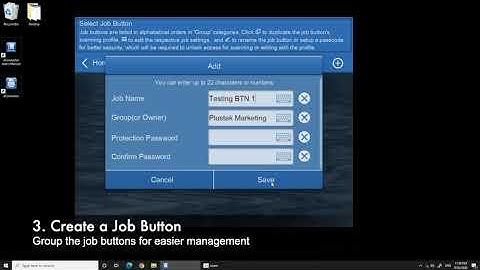 How to create a new job button/profile on Plustek eConnector Utility Application?