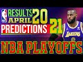 Nba playoffs  nba standings today  games results  schedule april 21 2024