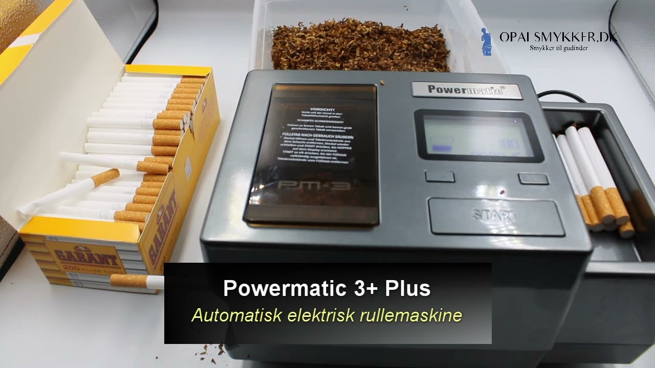 Zorr Powermatic 3 plus cigarette injector machine!