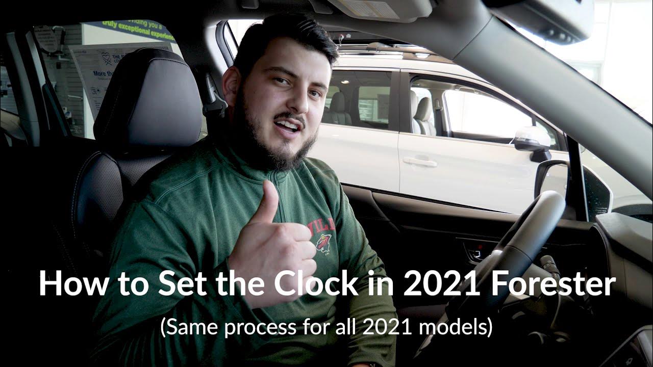 How to Change the Clock/Time in 2021 Subaru Forester - YouTube