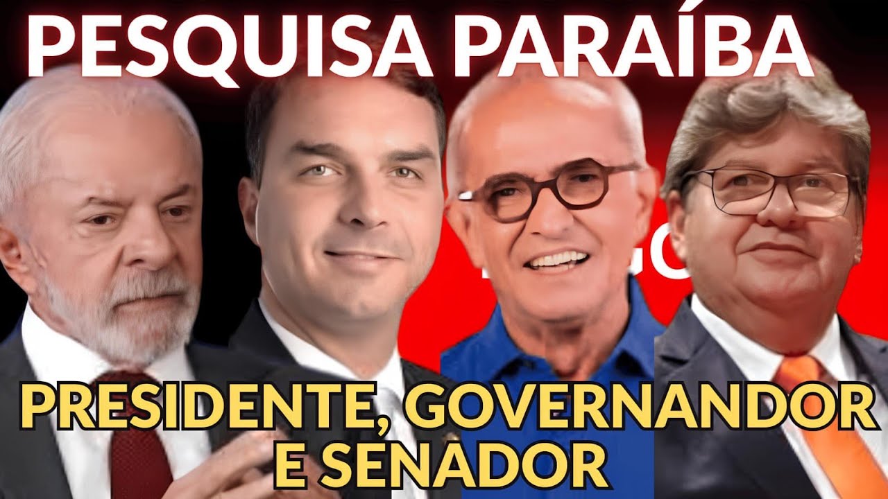 LULA X FLÁVIO BOLSONARO. QUEM LIDERA NA PARAÍBA? PESQUISA INÉDITA 