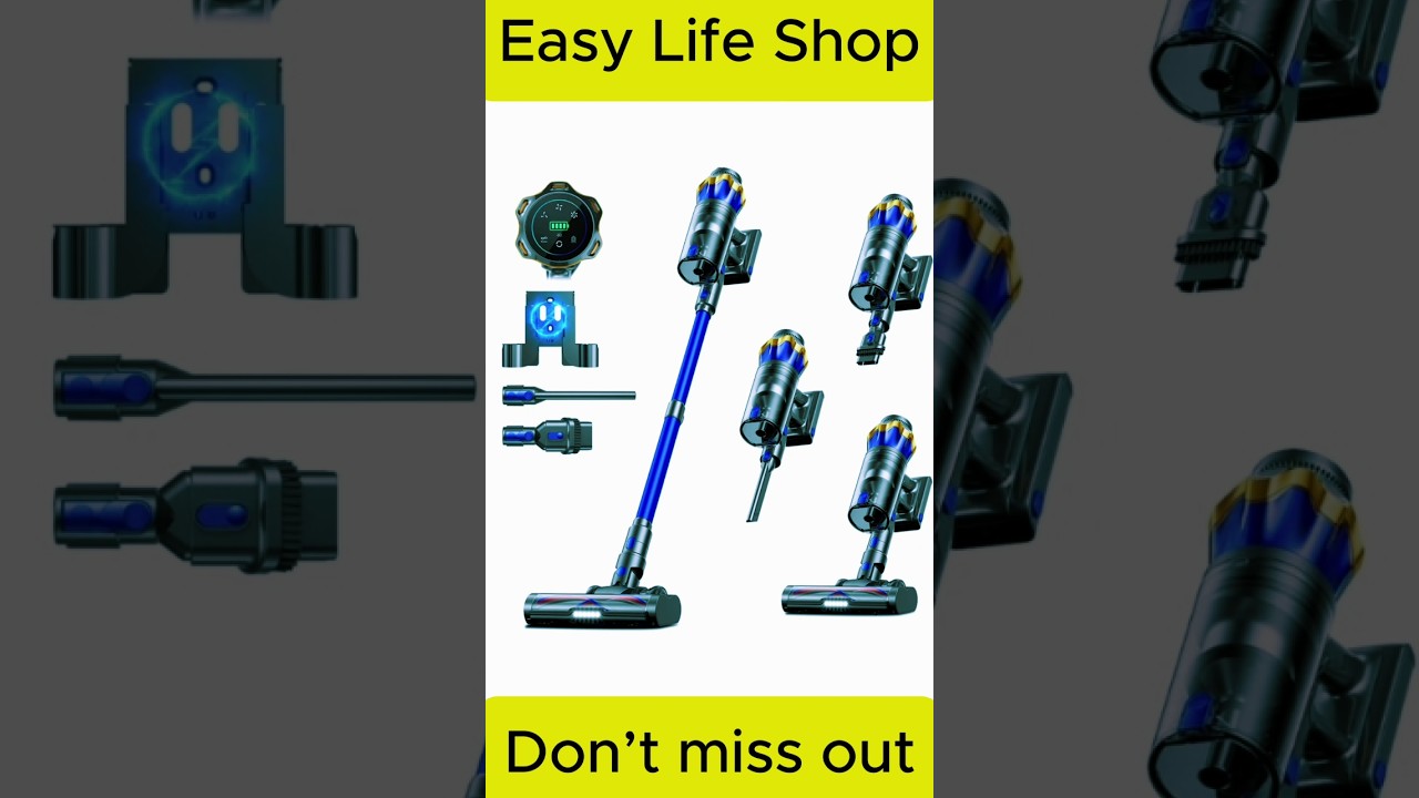 Cordless 8-in-1 Vacuum | Lightweight, Powerful & Perfect for Every Floor!