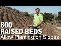 How to Build Raised Garden Beds on Hillsides or Steep Slopes with no Soil or Water Erosion Easy DIY