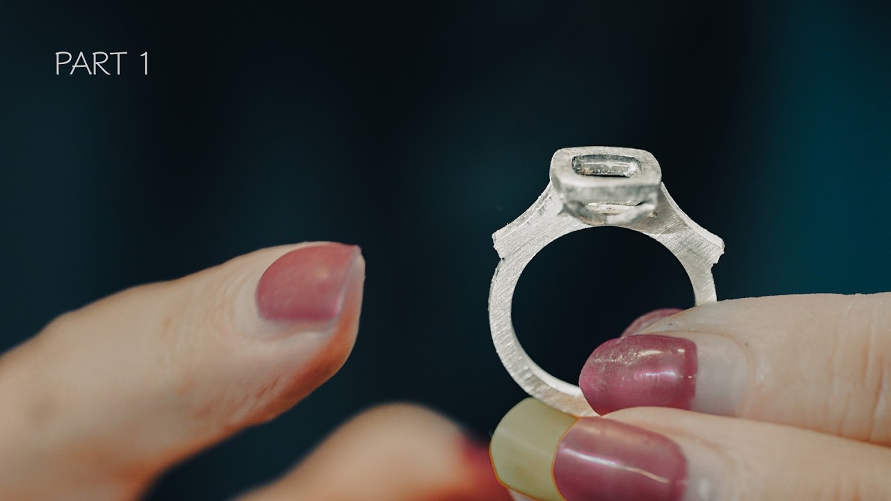 The Making of a Cushion Cut Solitaire Ring – Part 1　Setting Preparation｜クッションカット ソリテールリング制作【前編】