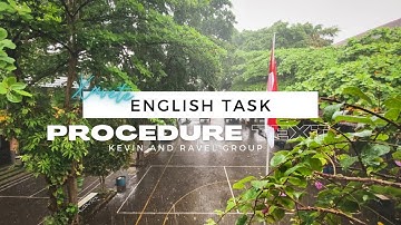 English Task “procedure text” - XAVETE 9D
