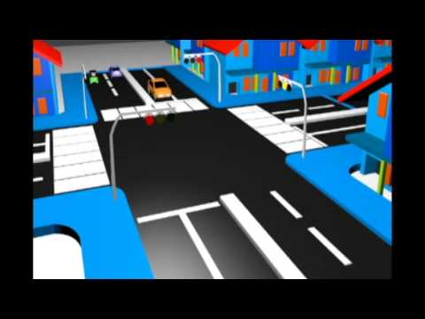 simulasi lampu  lalu lintas di perempatan jalan  YouTube