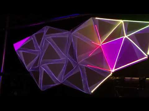 Laser and Video Mapping | Demonstration in studio