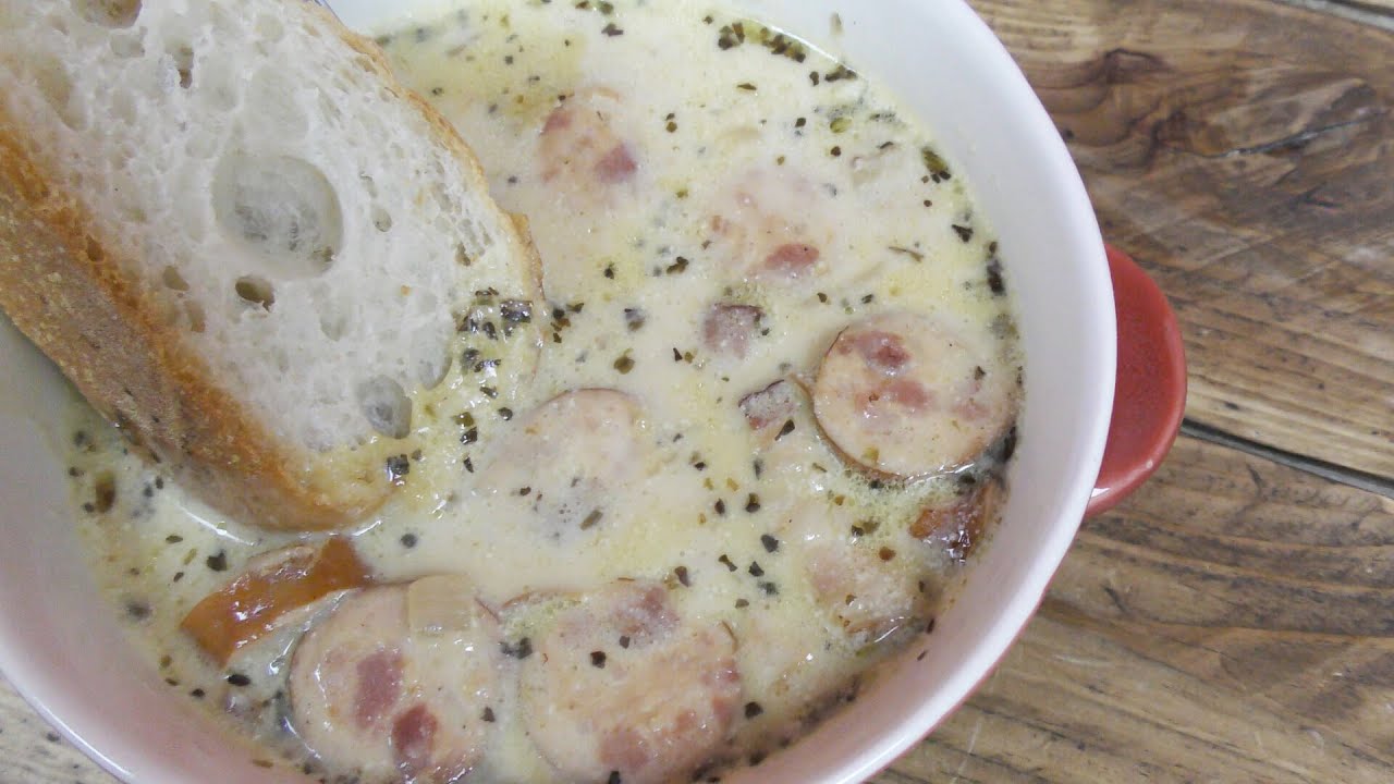 How To Make Creamy Sausage, Bacon, and Bean Soup Recipe YouTube
