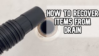 How to recover items from the drain DIY video #drain #drains #showerdrain #sinkdrain