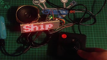 #UFO_Attack! UFO blasting game using an #Arduino_UNO, and an #Atari_compatible_joystick.