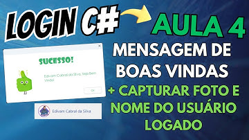 Formulario LOGIN CSharp Firebird MySQL Access AULA 4 com Edivam Cabral