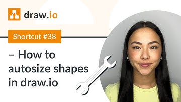 Shortcut #38 - How to autosize shapes in draw.io