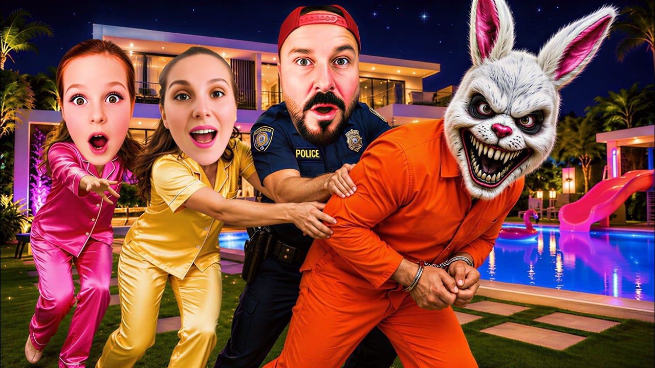 ADA KOMŞUNUN EVİNE HIRSIZ GİRDİ! ANNEM BABAM ŞOK! HIRSIZDAN KAÇIŞ!