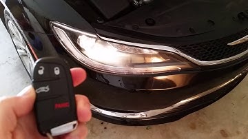 2015-2017 Chrysler 200 - Testing Smart Key Fob Remote Control After Changing Dead Battery