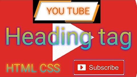 Using heading tag in html #html #headingtag #video #viral #website