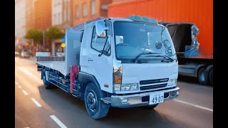 セルフクレーン車　三菱ふそう　クレーン車　ラジコン Mitsubishi self loader truck 7 Ton