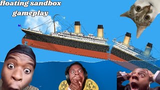 Floating sandbox gameplay (sinking ship game)