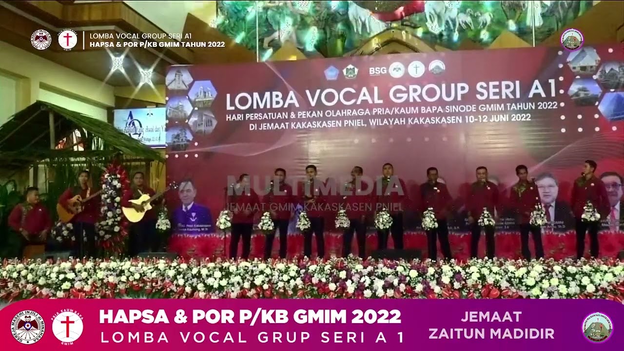 VOCAL GROUP PKB GMIM Zaitun Bitung Seri A1 (HAPSA & POR P/KB GMIM 2022) #sinodegmim #goldmedal