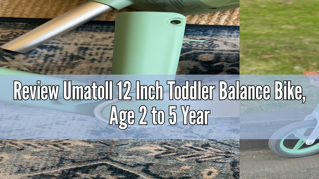 Review Umatoll 12 Inch Toddler Balance Bike, Age 2 to 5 Years Old