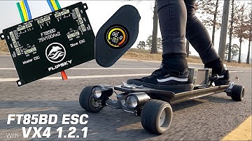 #224 FLIPSKY FT85BD ESC with VX4 1.2.1 REMOTE (DIY content) - It might be a game-changer...
