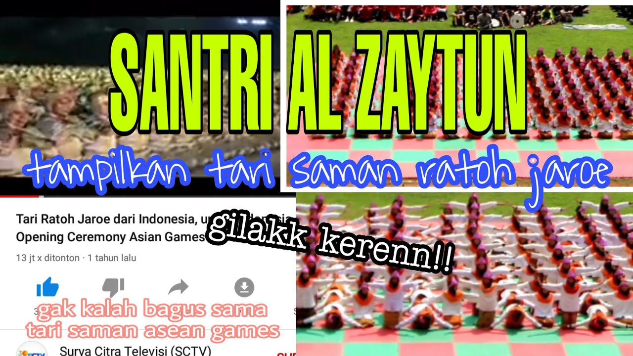 SANTRI AL-ZAYTUN MENARI  | KEREN! #tarisaman