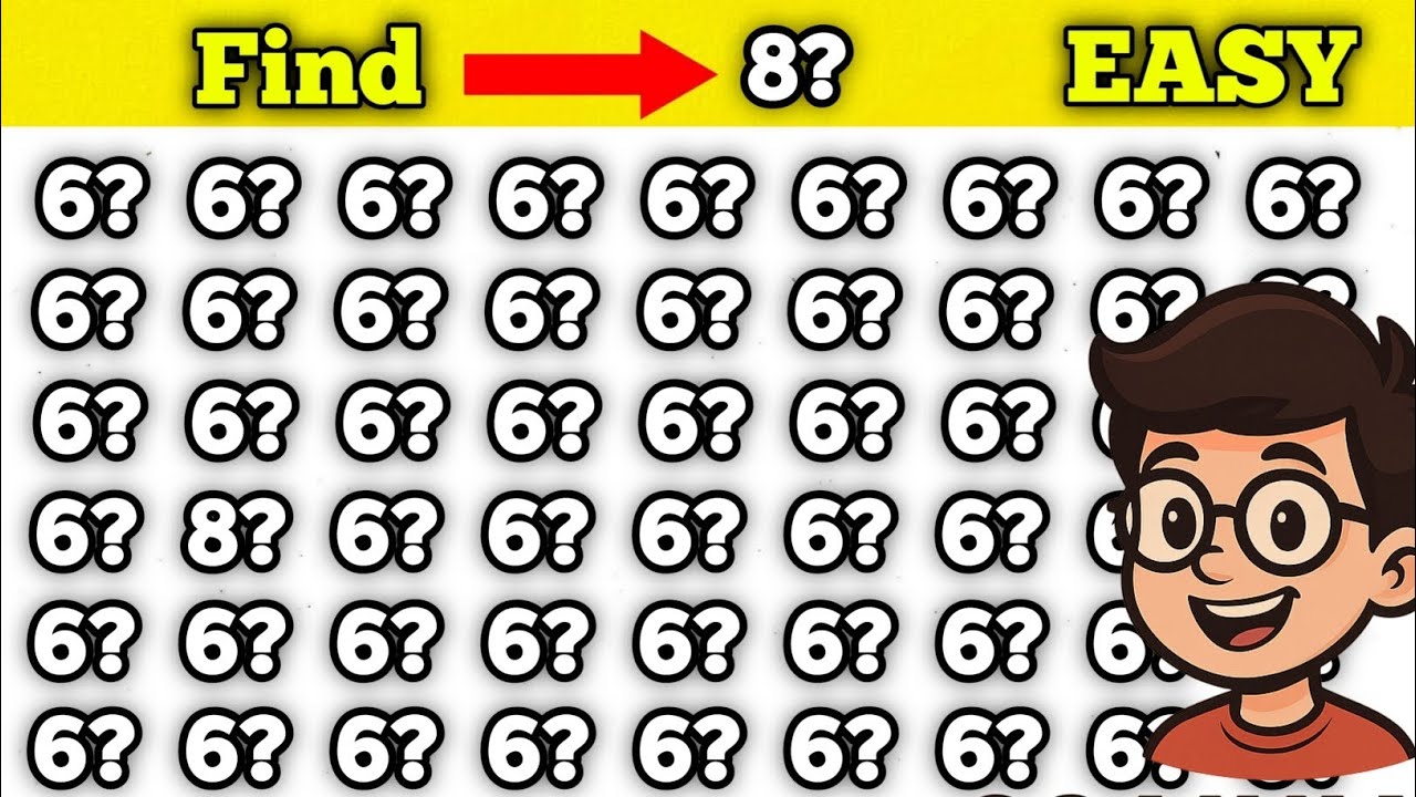 🕵️‍♂️ Find the Hidden Number – Let’s See How Smart You Still Are!