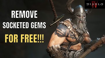 Diablo 4 How to Remove Socketed Gem for FREE?