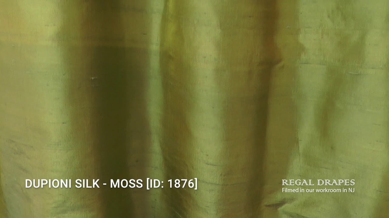 Antique Moss Dupioni Silk Fabric main image 1