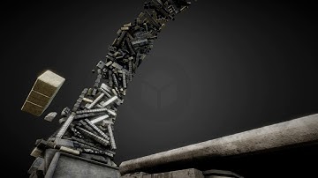 Bullet Physics Animation 9 Reconstruction - Perspective 2