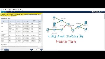 Packet Tracer - Configure Server-based Authentication with TACACS+ and RADIUS