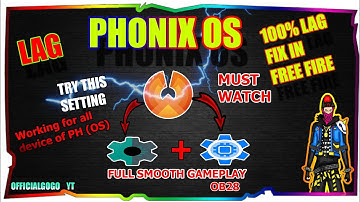 Solution - Free fire Lag fix problem In Phoenix os - 100%Fixed ✌ ob 28 update freefire rampage