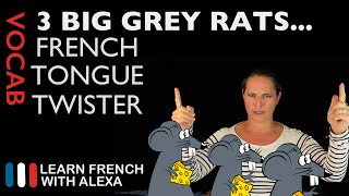 "trois gros rats..." - French Tongue Twister - (Learn French With Alexa)