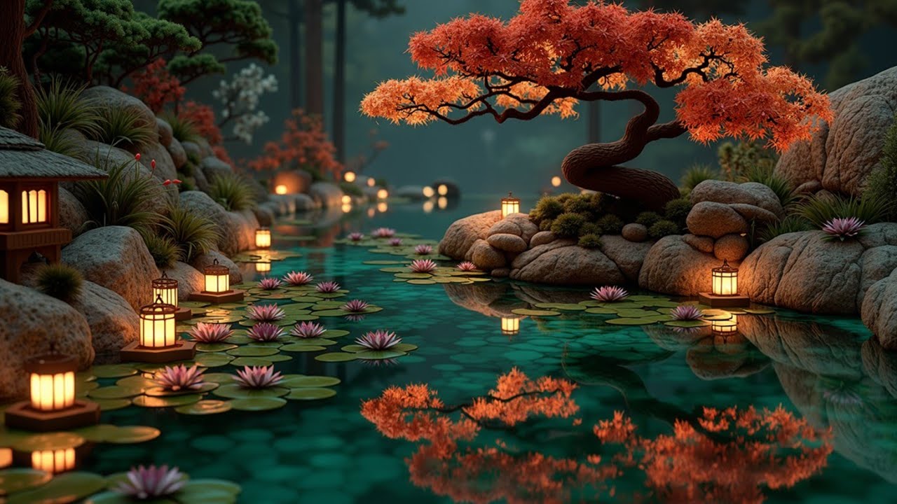 Relaxing Asian Flute Music - Zen Garden Meditation & Deep Sleep Japan ...