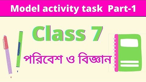 model activity task class 7 Science part 1//WBBSE model activity task